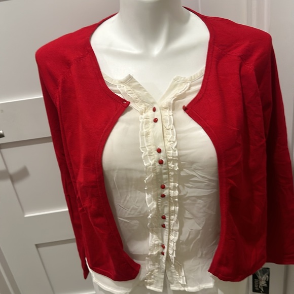 NWT SML Design Cardigan Blouse Combo - Picture 5 of 11